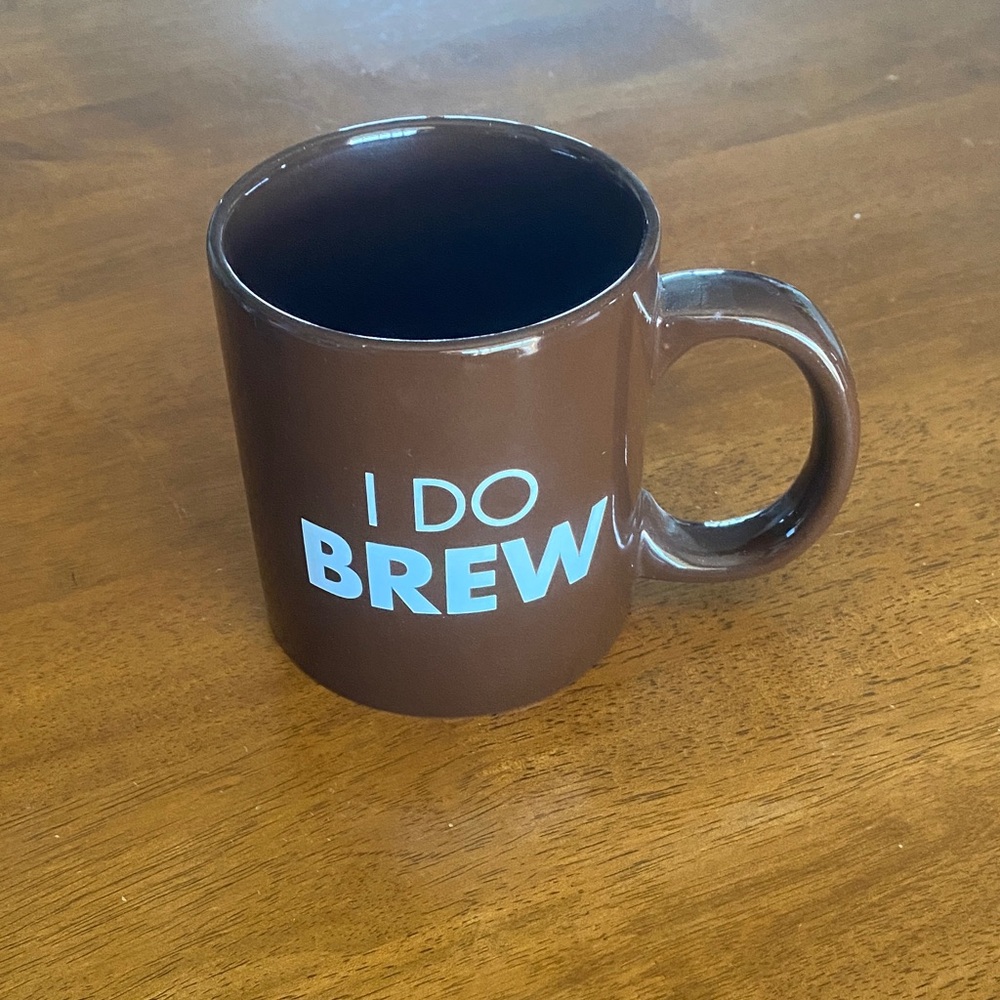 Brown 'I Do Brew' Coffee Mug